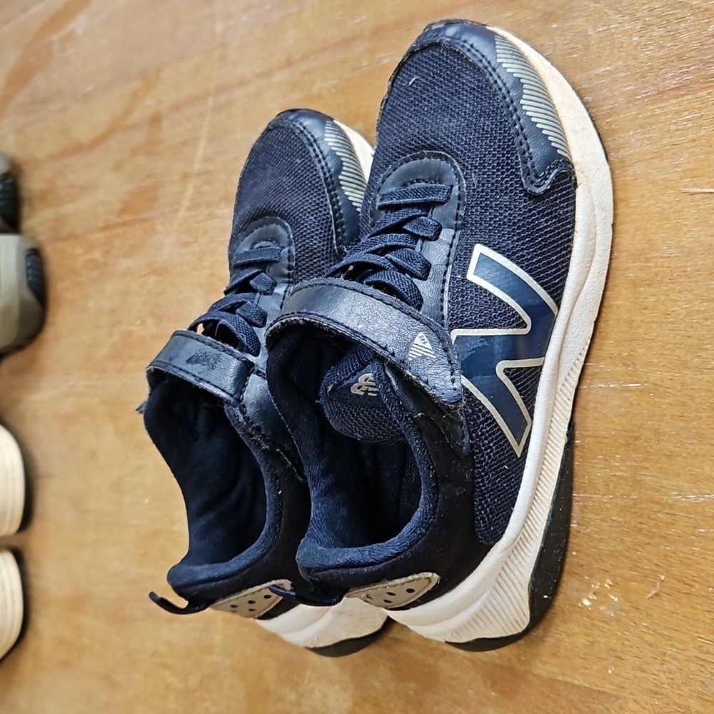 Toddler New Balance size 11 wide no tie sneakers